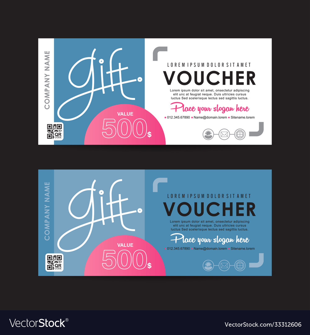 Gift voucher 221 Royalty Free Vector Image - VectorStock