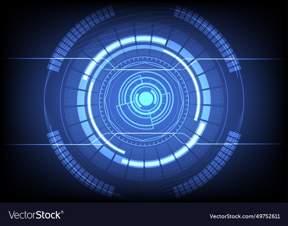 Abstract technology background with blue hi-tech Vector Image