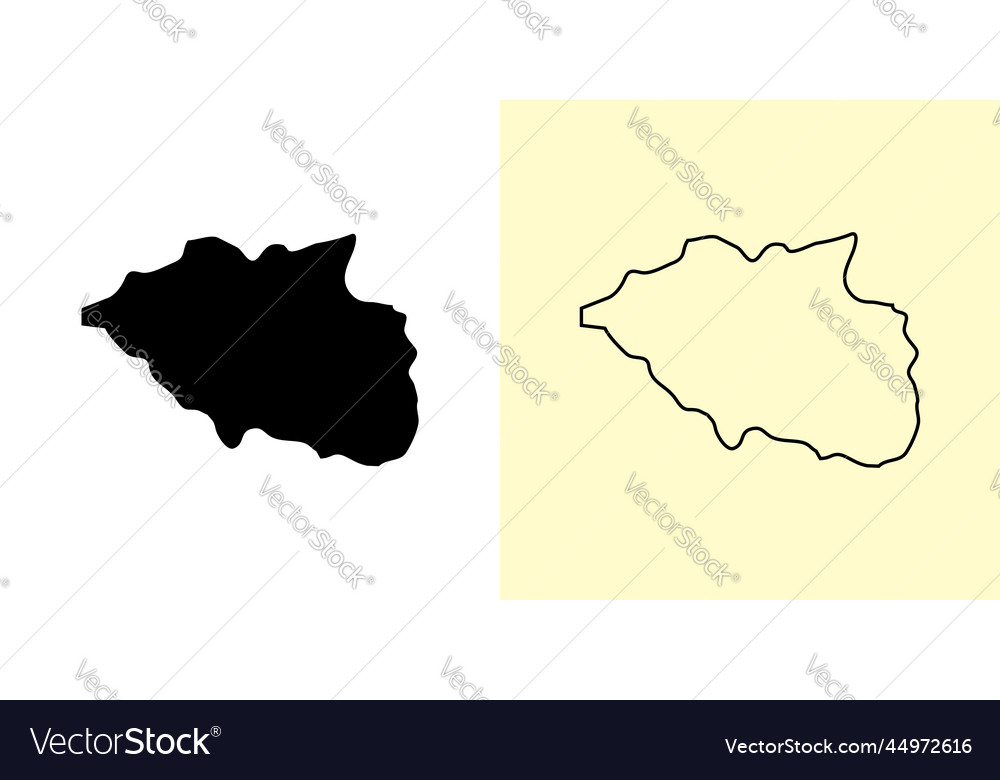 Ankiri map turkey asia filled and outline map Vector Image