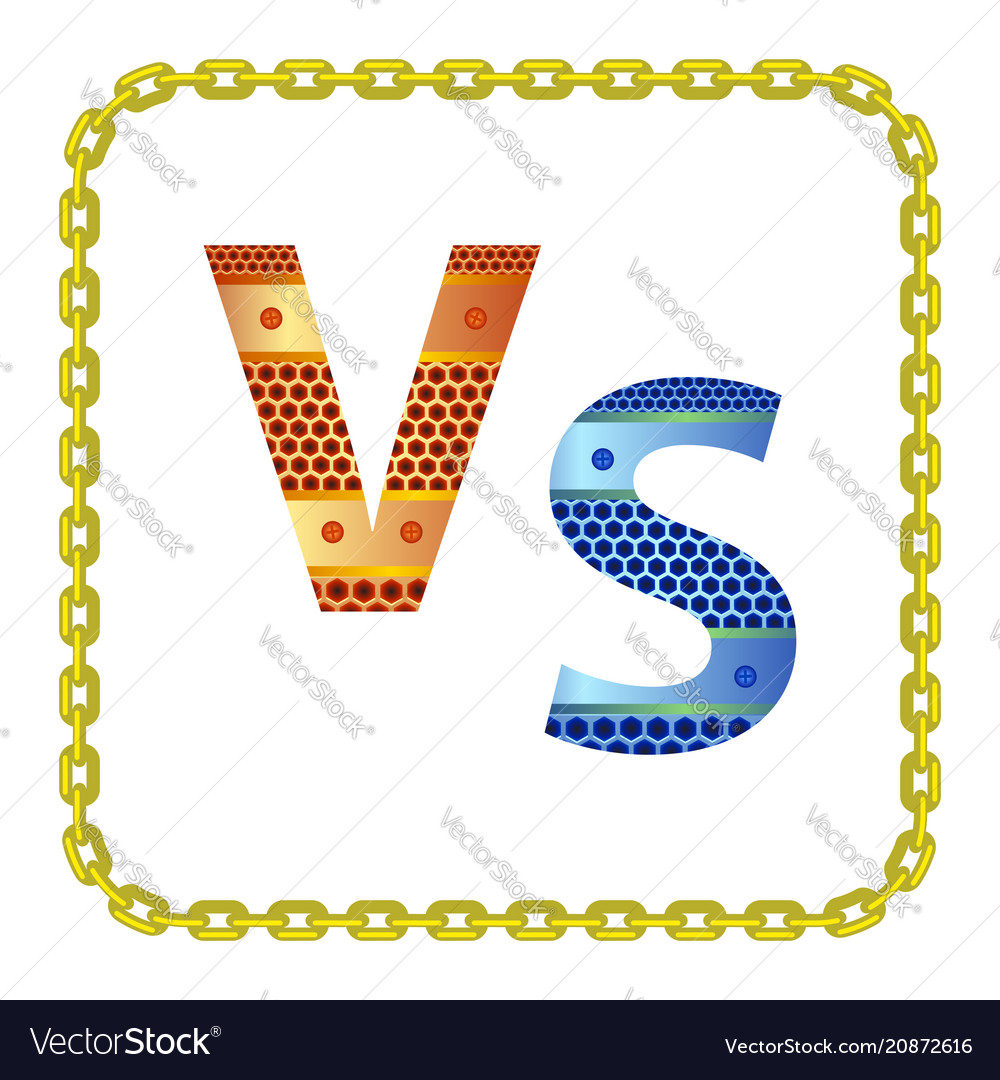 Concept of confrontation final fighting versus