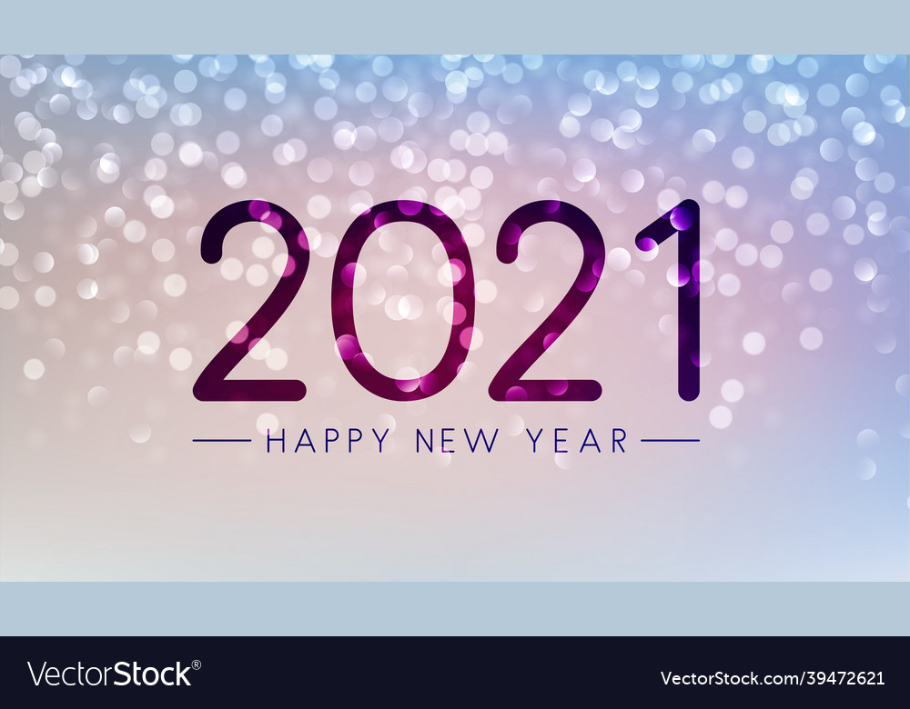 2021 sign on misted glass Royalty Free Vector Image