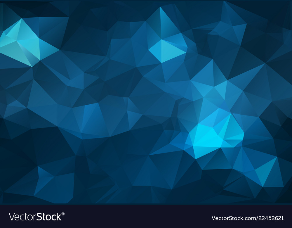 Abstract dark blue polygonal which consist Vector Image