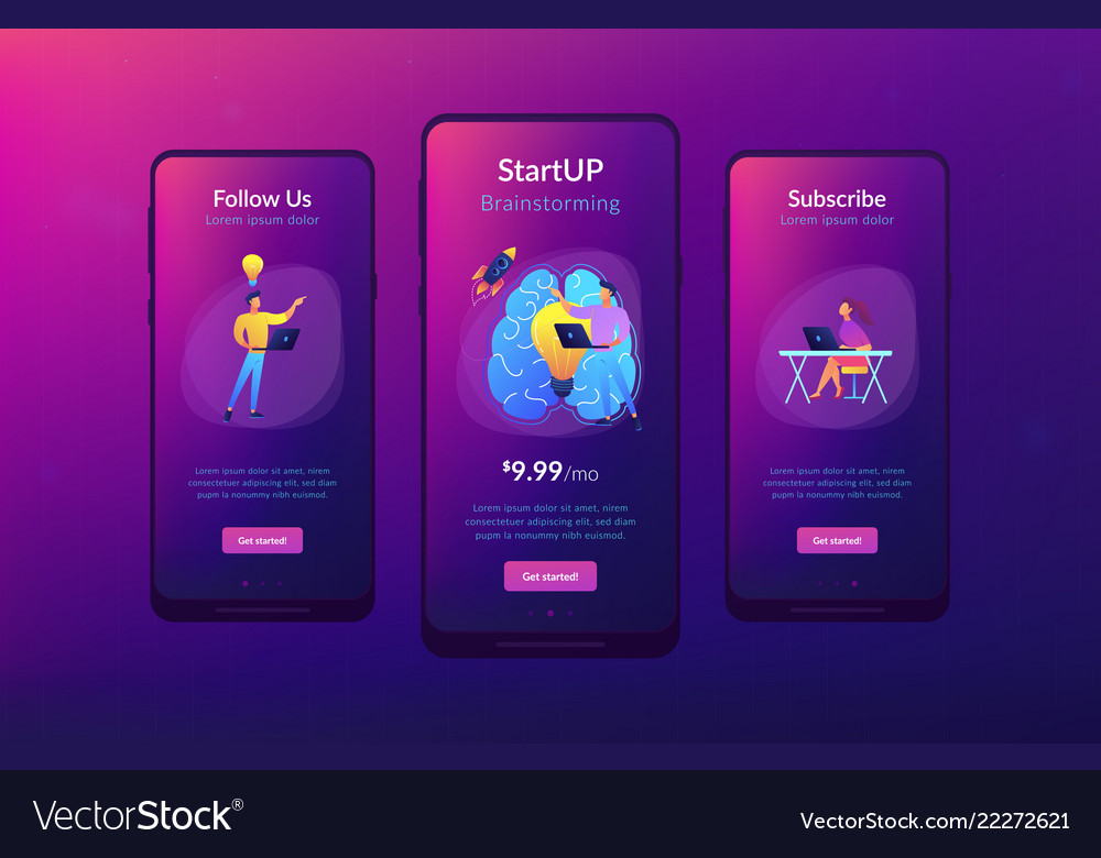 Brainstorm app interface template