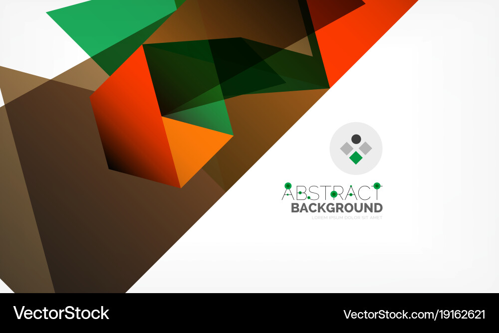 Geometric polygonal background Royalty Free Vector Image