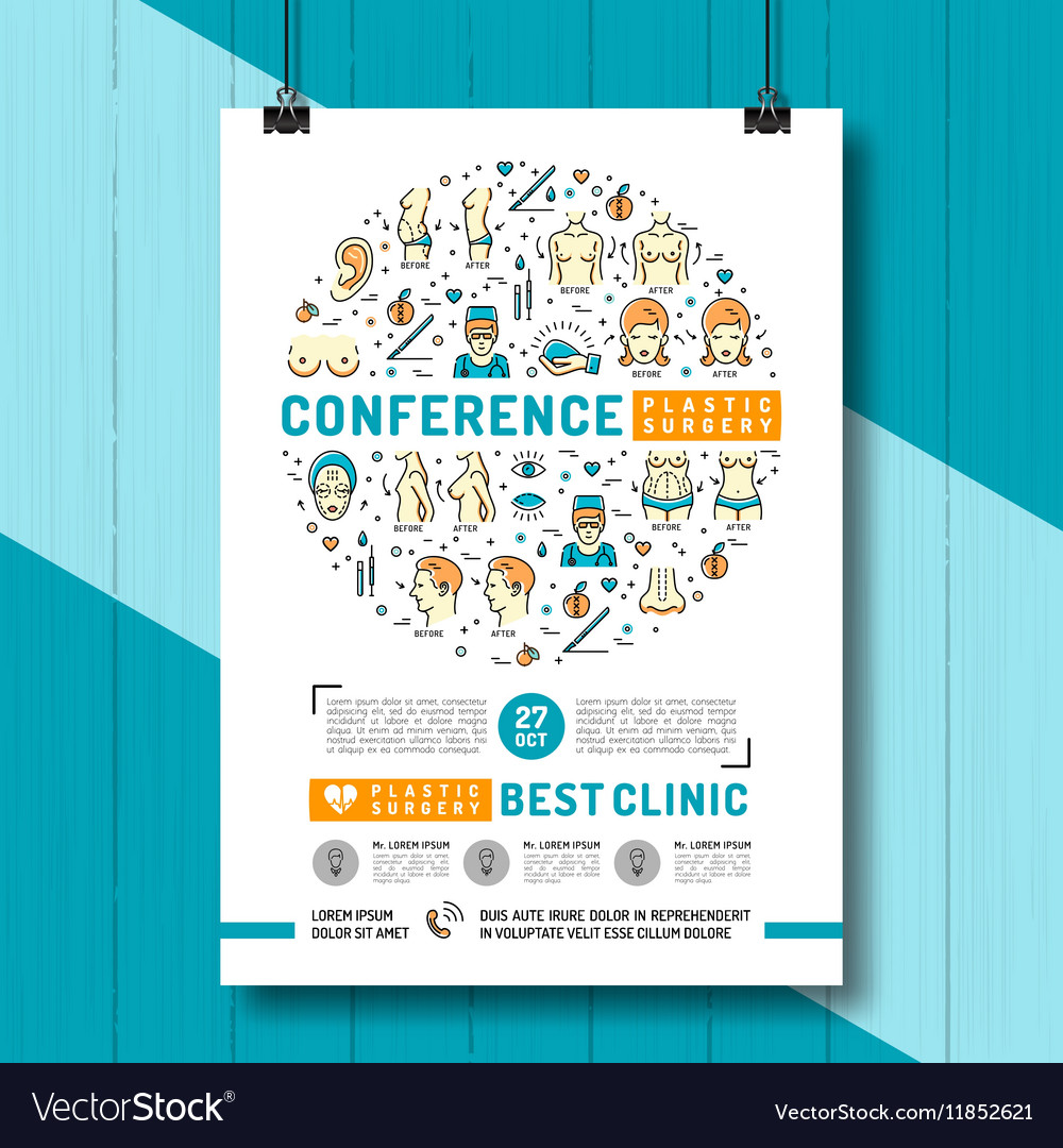 medical poster of the conference and exhibition of medical poster