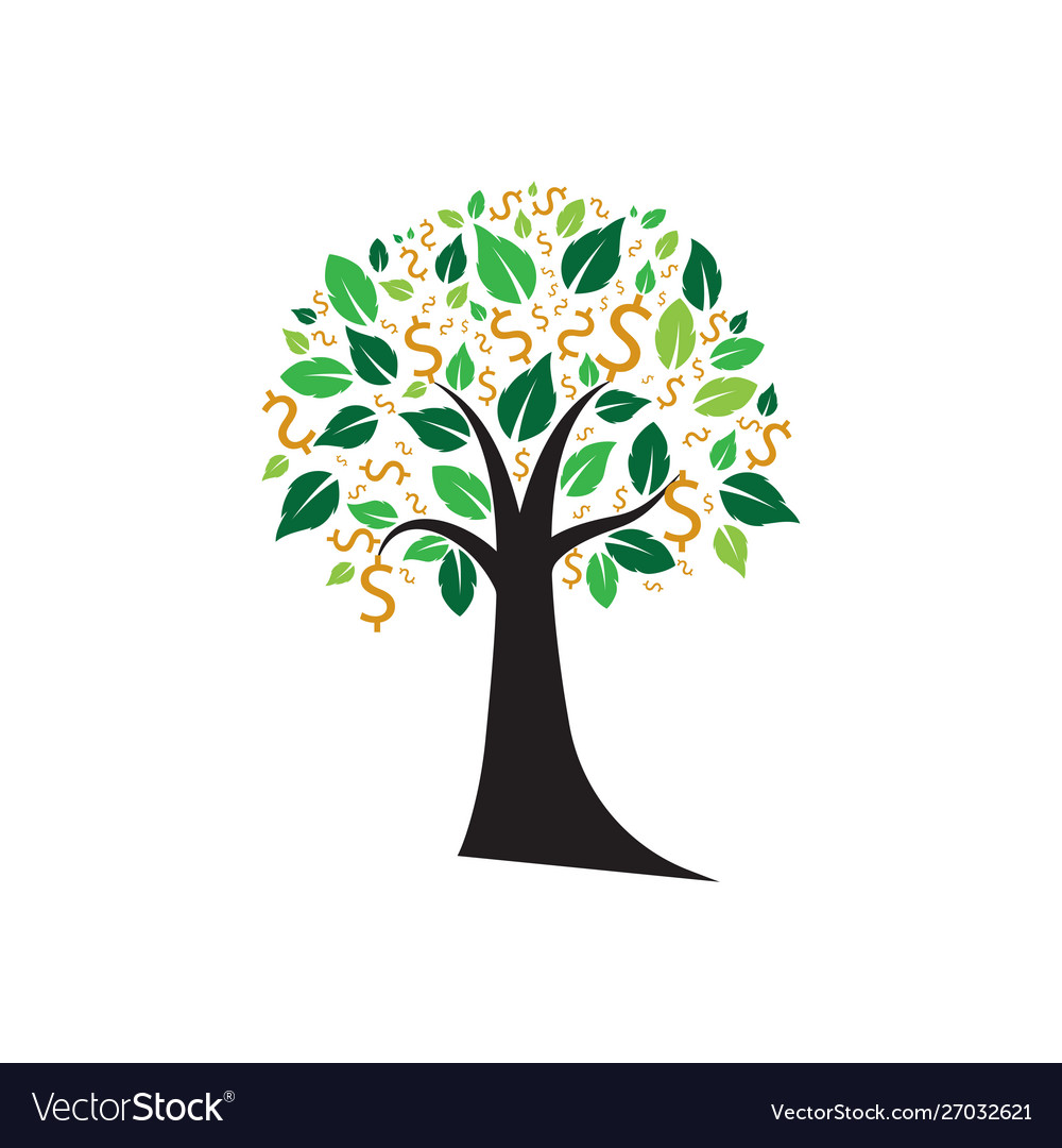 money-tree-prosperity-symbol-logo-royalty-free-vector-image