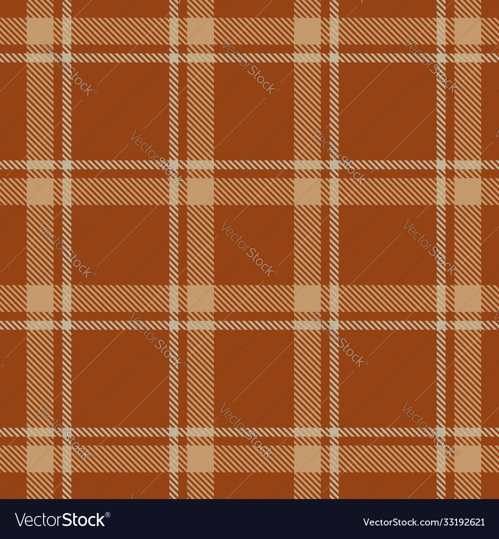 Orange plaid tartan checkered seamless pattern Vector Image