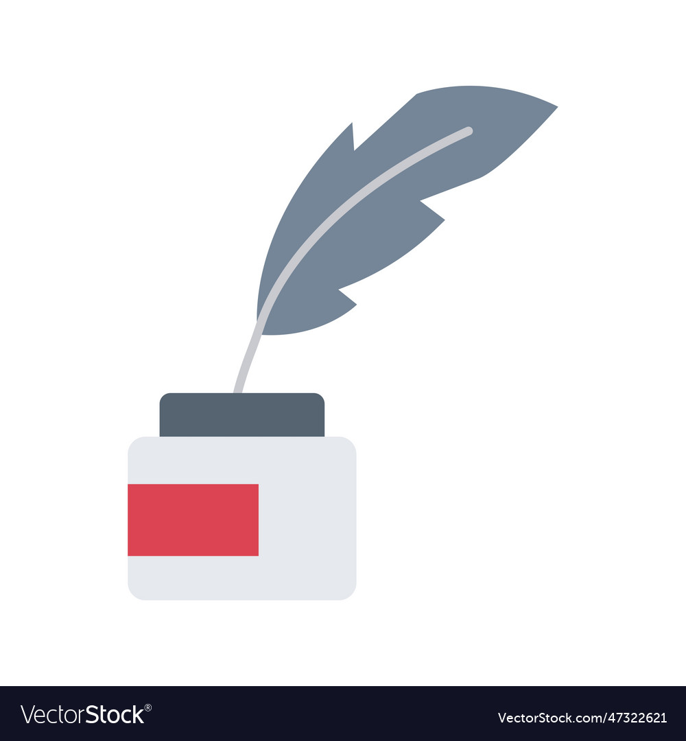 Quill icon image Royalty Free Vector Image - VectorStock