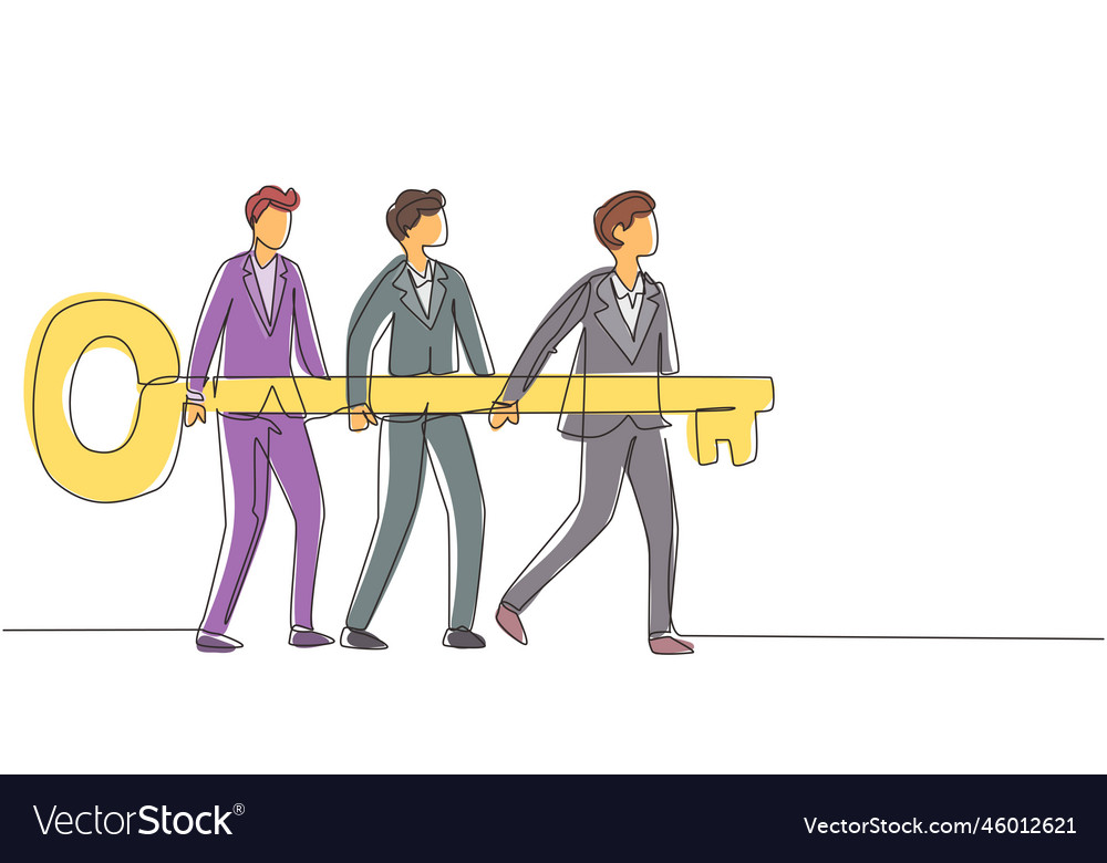Single continuous line drawing problem solving Vector Image