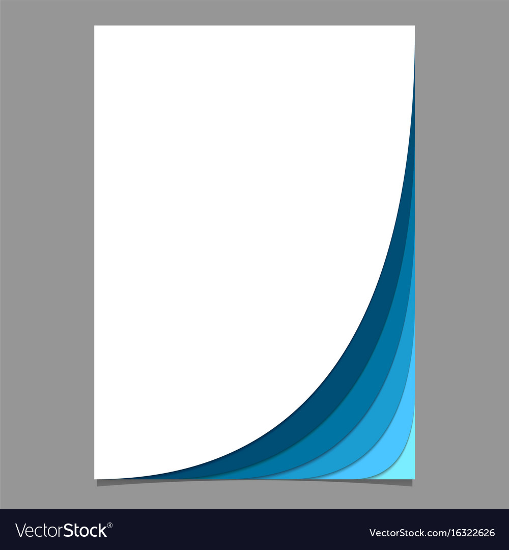 Abstract Brochure Template From Curved Stripes Vector Image