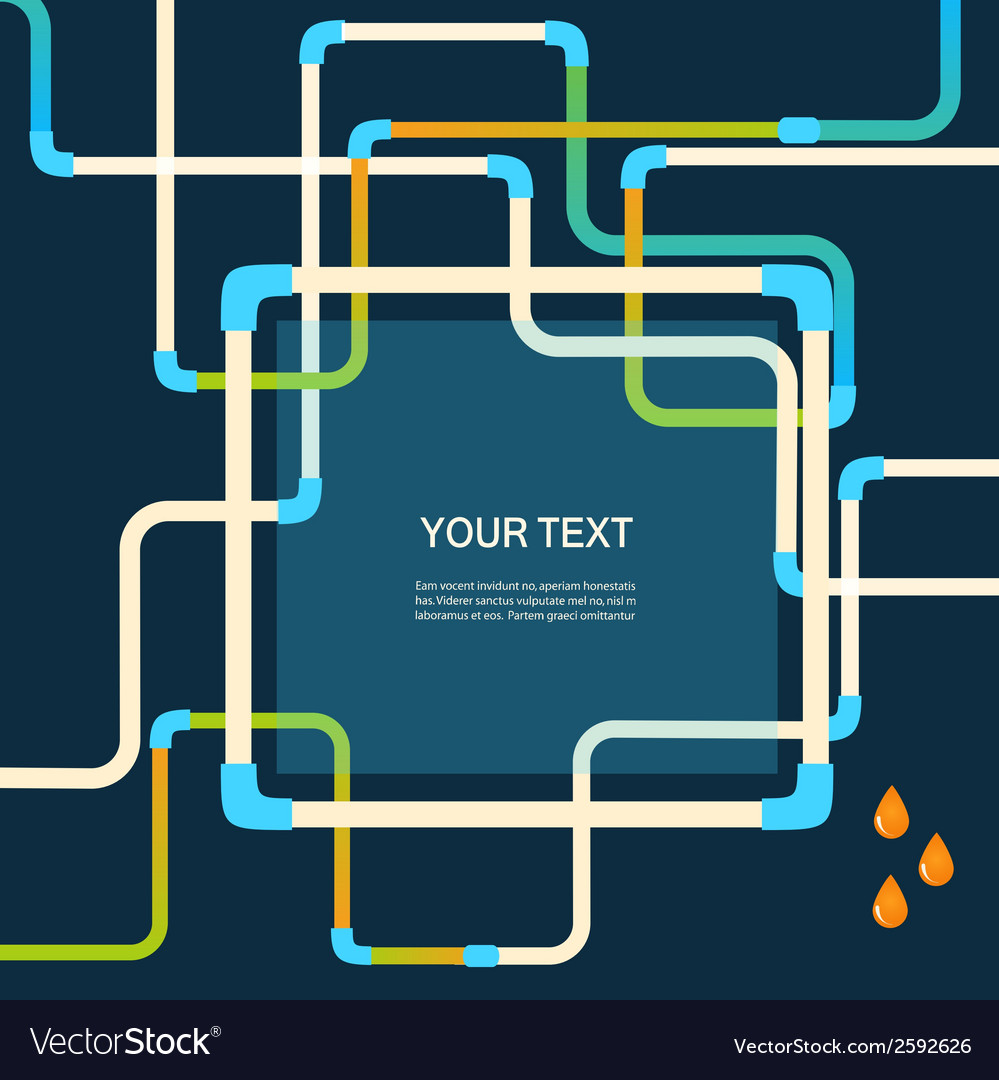 Color Abstract Design Tangled Pipes Eps Royalty Free Vector