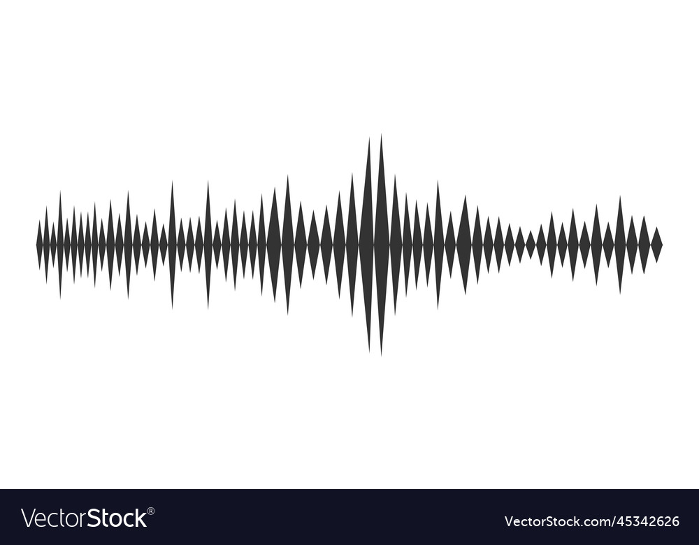 sound-wave-signal-in-vibration-graph-form-vector-image