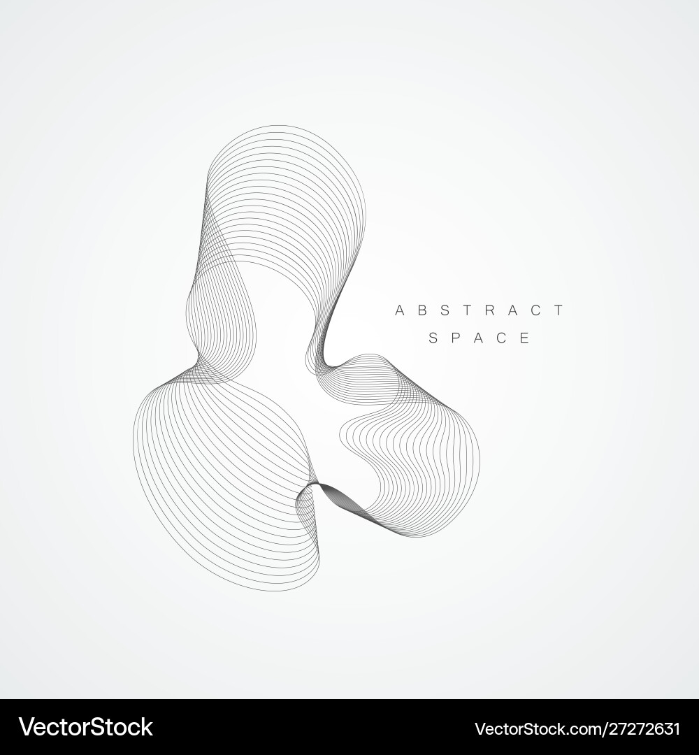 Abstract blue wave dynamic background Royalty Free Vector