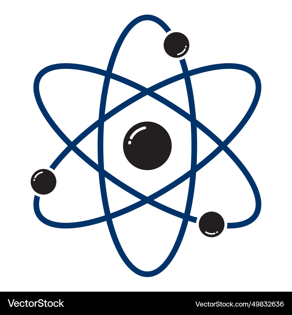 Atom icon Royalty Free Vector Image - VectorStock