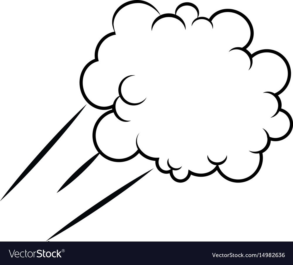 Black pencil with reflection drawing fluffy cloud