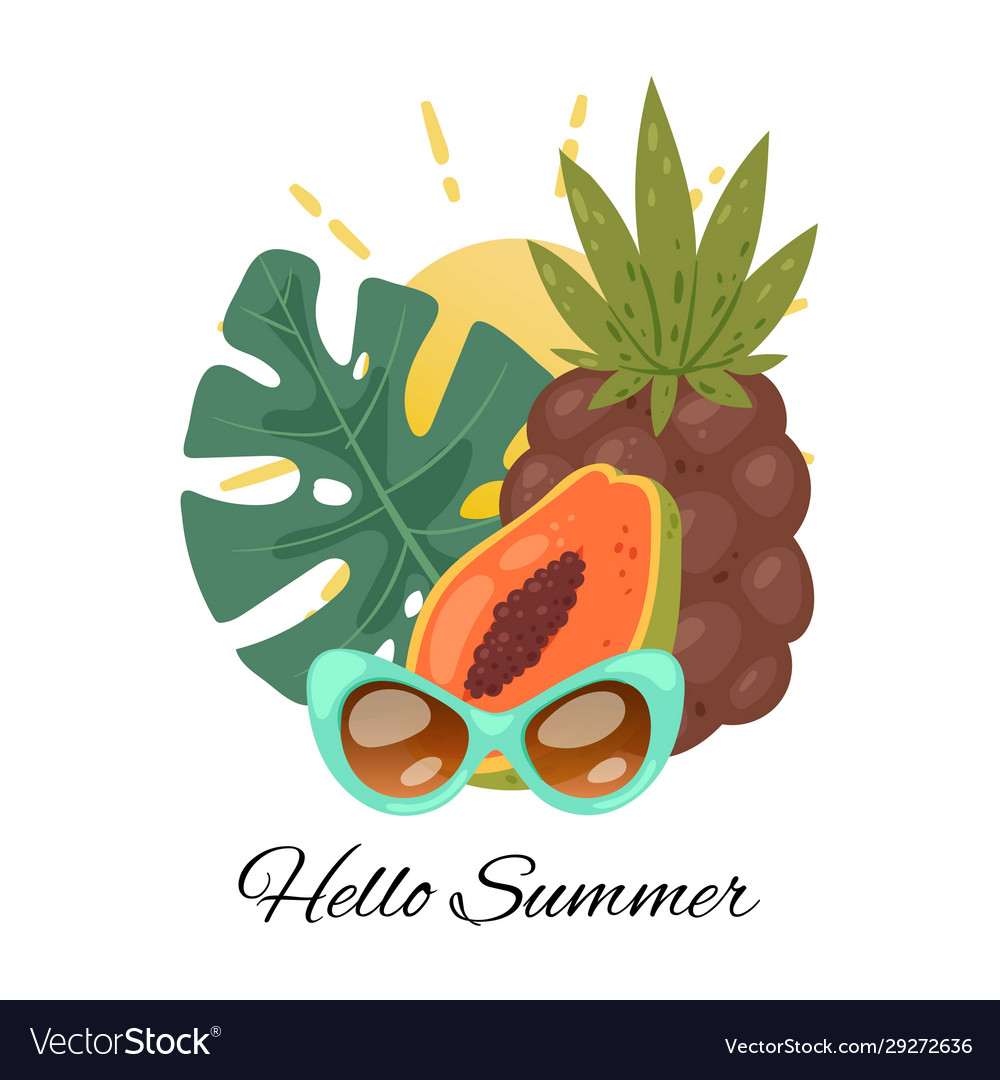 Hallo Sommer tropische Sommerzeit