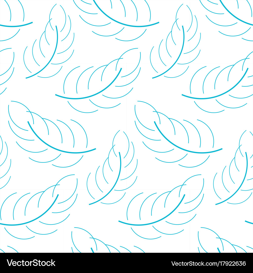 Seamless feather background Royalty Free Vector Image