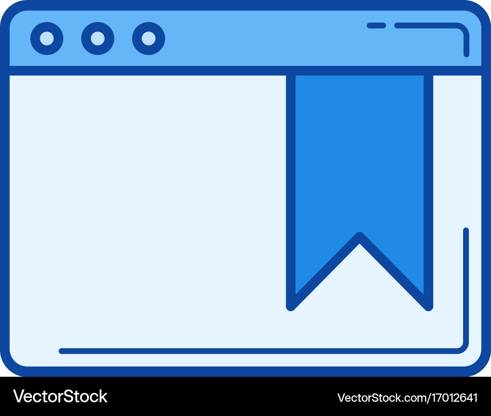 Bookmark line icon Royalty Free Vector Image - VectorStock