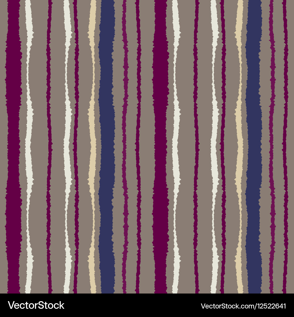 Seamless strip pattern vertical lines with torn Vector Image