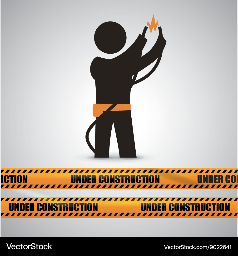 Under construction design tool icon isolated Vector Image