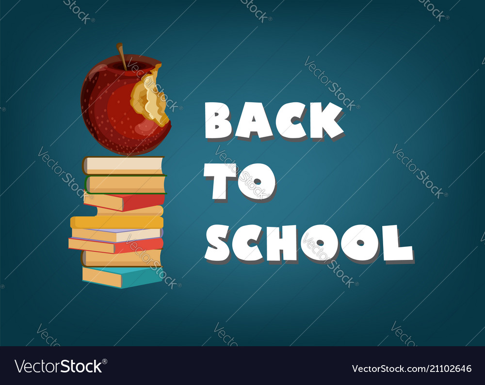 Back to school abstract background template Vector Image