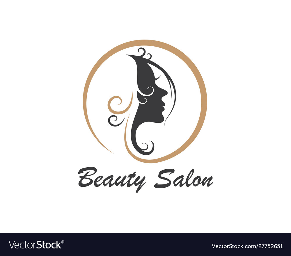 Beauty face woman template Royalty Free Vector Image