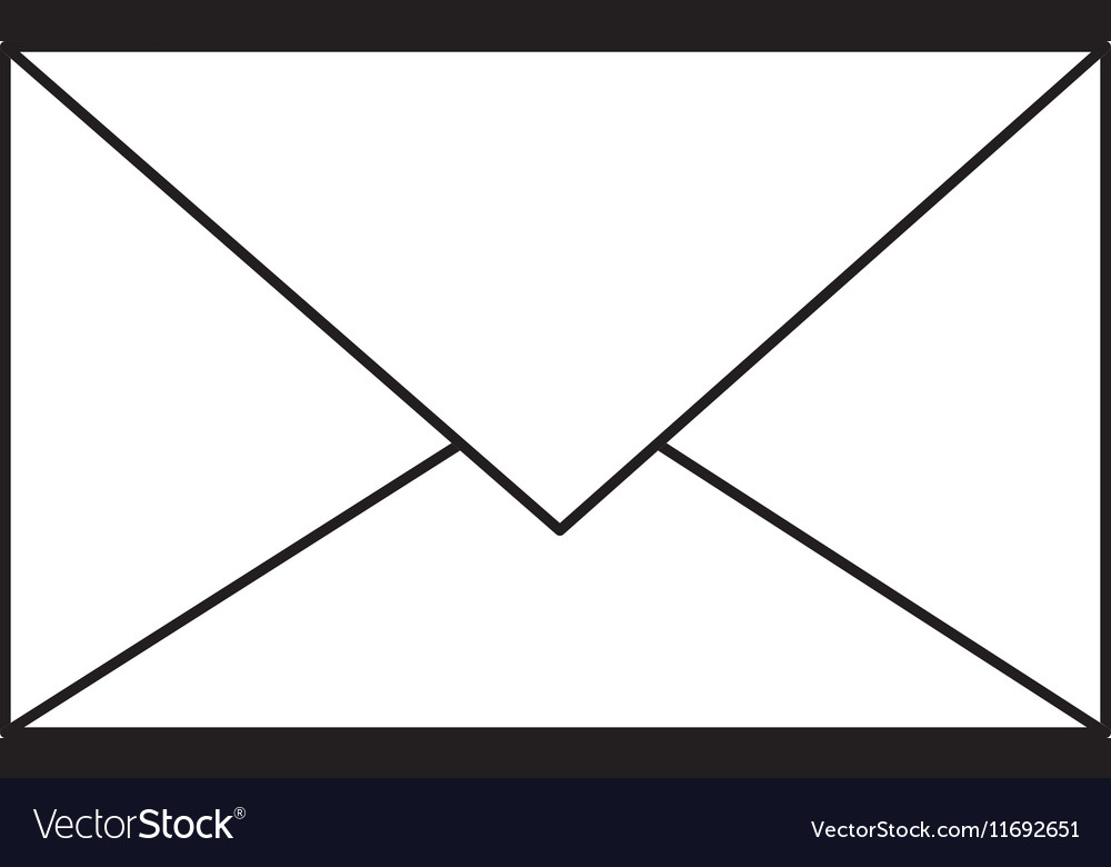 Isolated email envelope design Royalty Free Vector Image