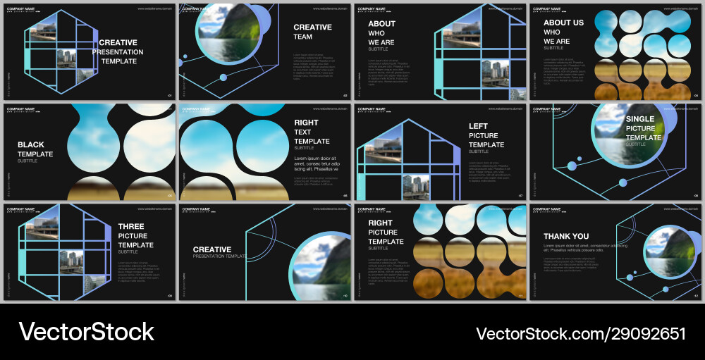 Presentation templates multipurpose Royalty Free Vector