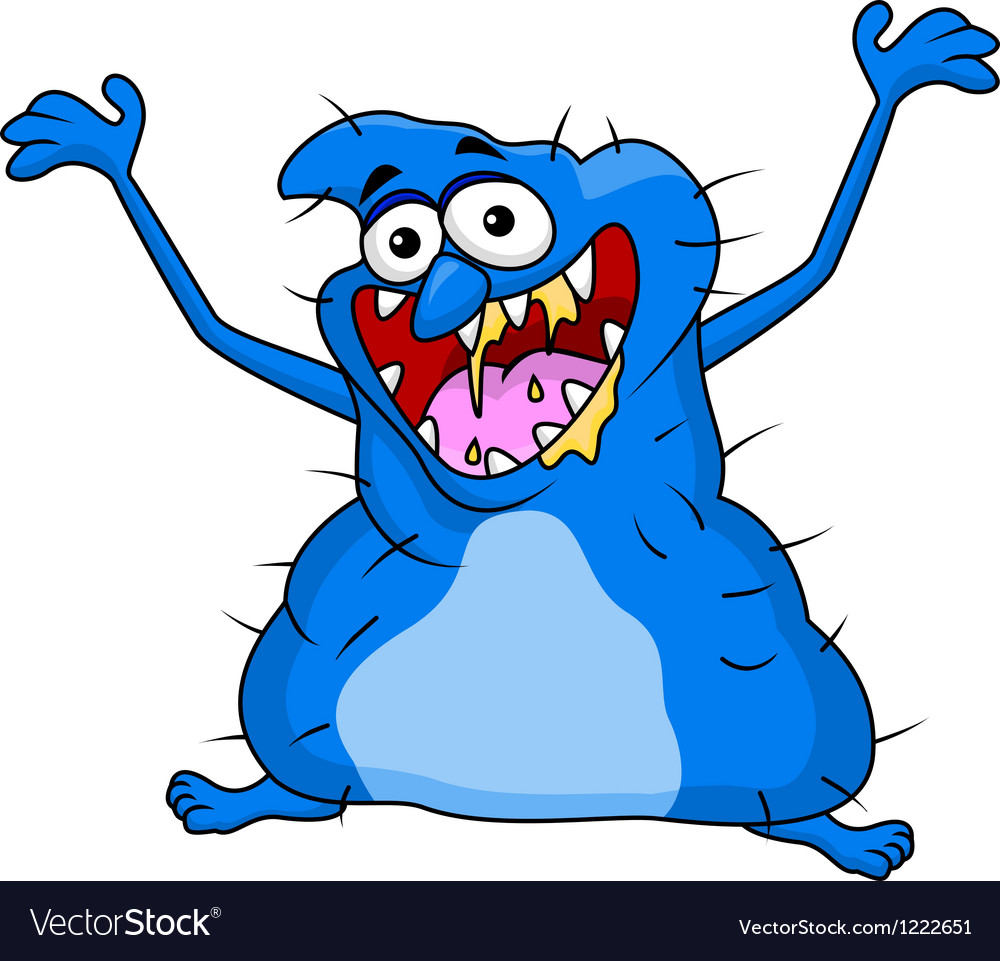 Ugly monster cartoon