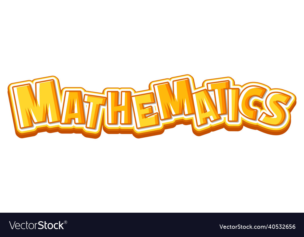 A Yellow Mathematics Font Icon Royalty Free Vector Image