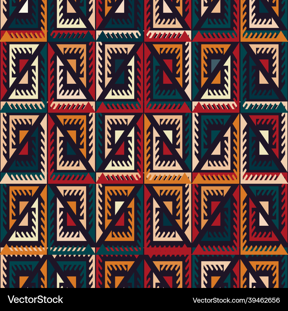 Ancient triangle seamless texture Royalty Free Vector Image