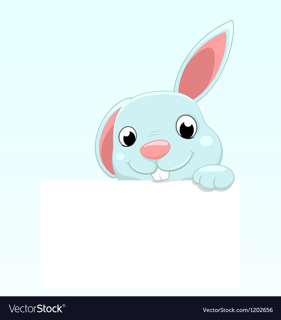 Cute easter bunny Royalty Free Vector Image - VectorStock