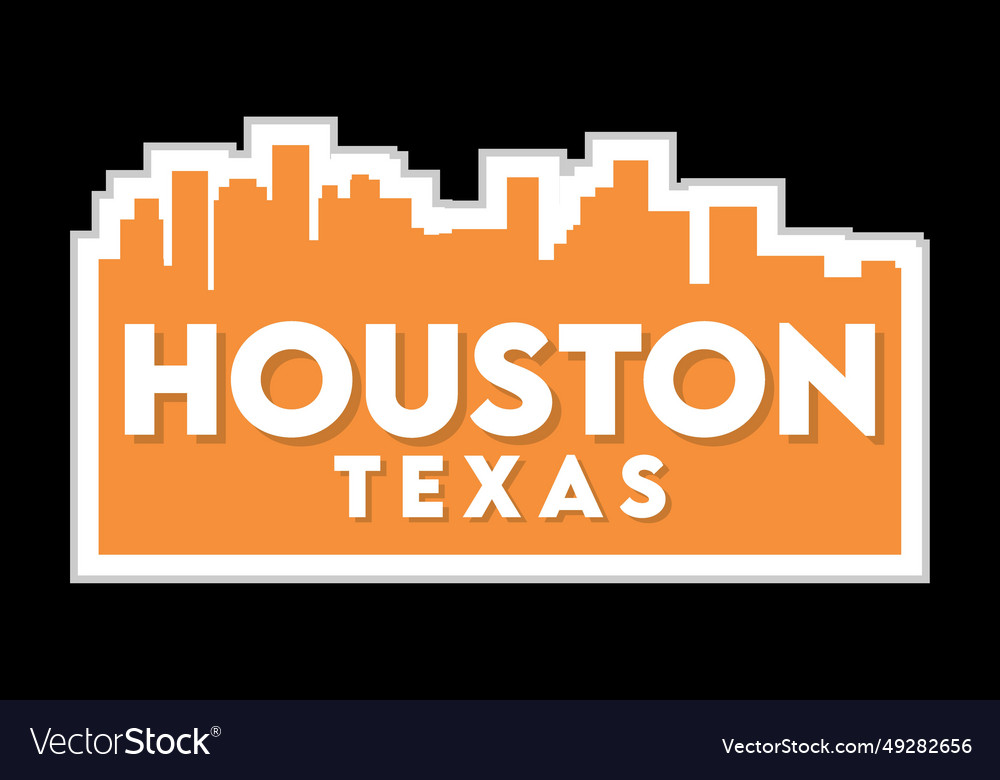 Houston texas united states of america Royalty Free Vector