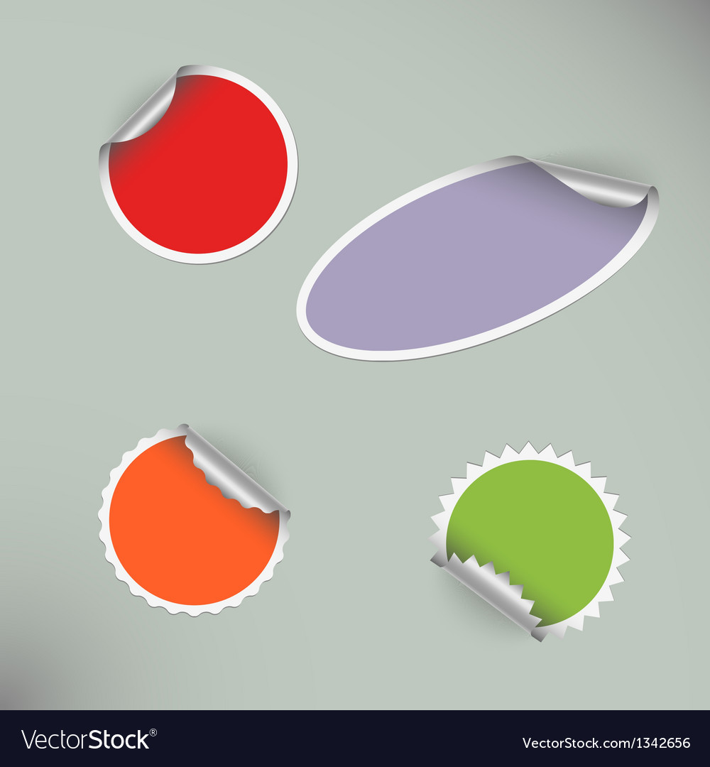 Fastened of coloured blank spherical stickers image regarding Printable Round Stickers titled Fastened of coloured blank spherical stickers