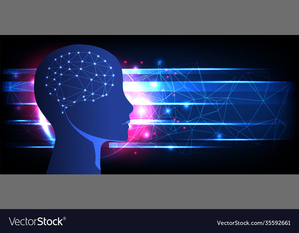 Artificial Intelligence Concept Technology Vector Image Artificial Intelligence Concept Technology Vector Image