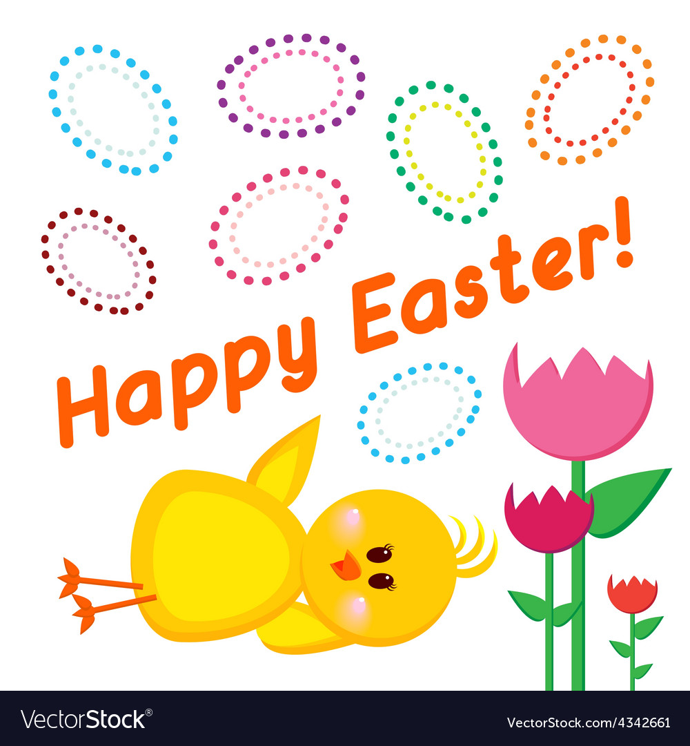 Greeting card happy easter