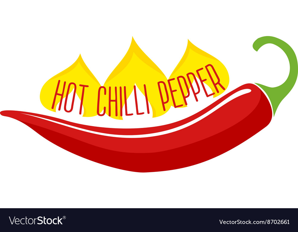 Hot Chili Pepper Pod Single Object Royalty Free Vector Image