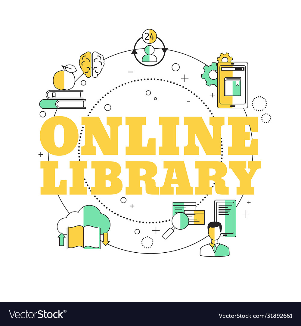 Online library concept