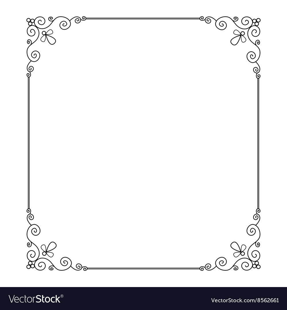 Scroll border Royalty Free Vector Image - VectorStock