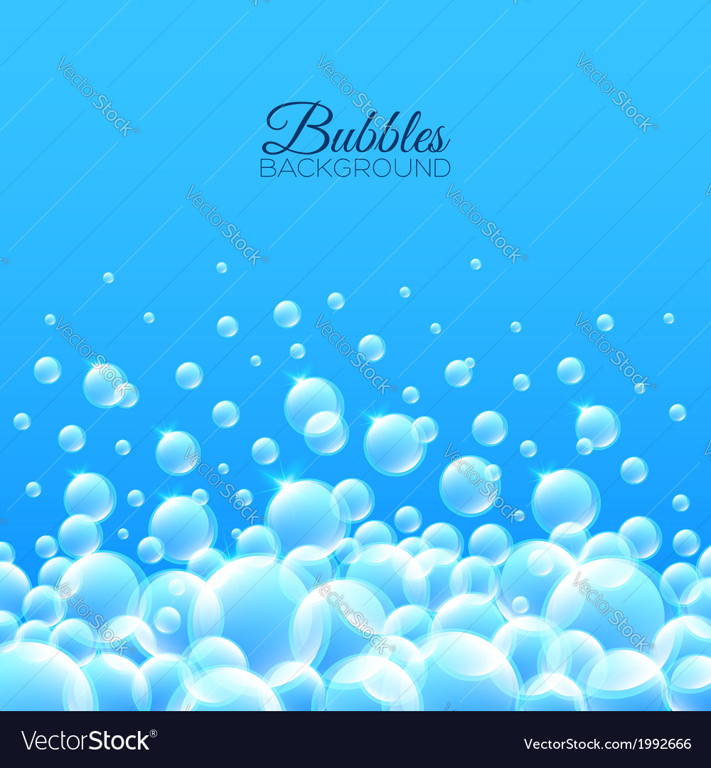 Bubbles underwater background