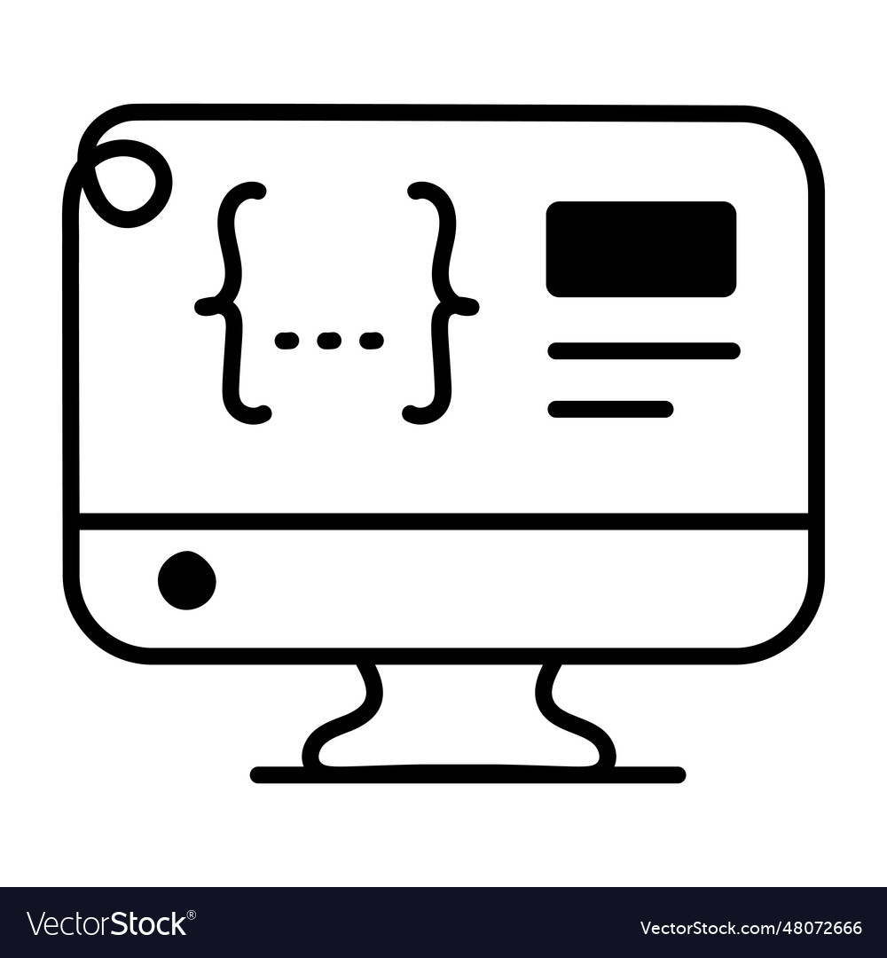 Software coding Royalty Free Vector Image - VectorStock