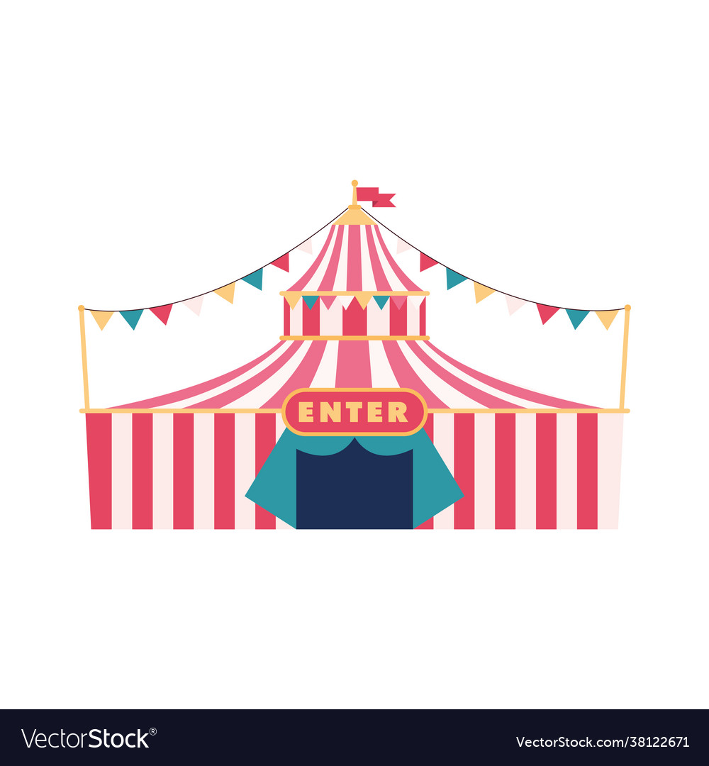 Circus tent amusement Royalty Free Vector Image