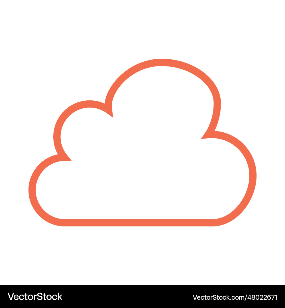 Cloud strorage files icon Royalty Free Vector Image