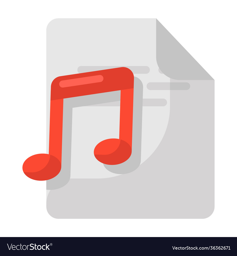 Music file Royalty Free Vector Image VectorStock