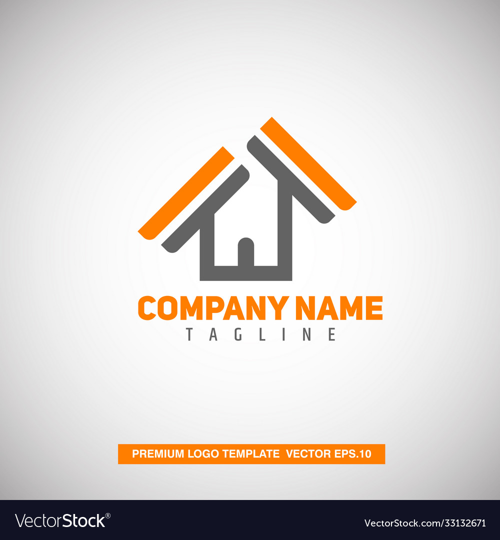 Real estate logo template Royalty Free Vector Image