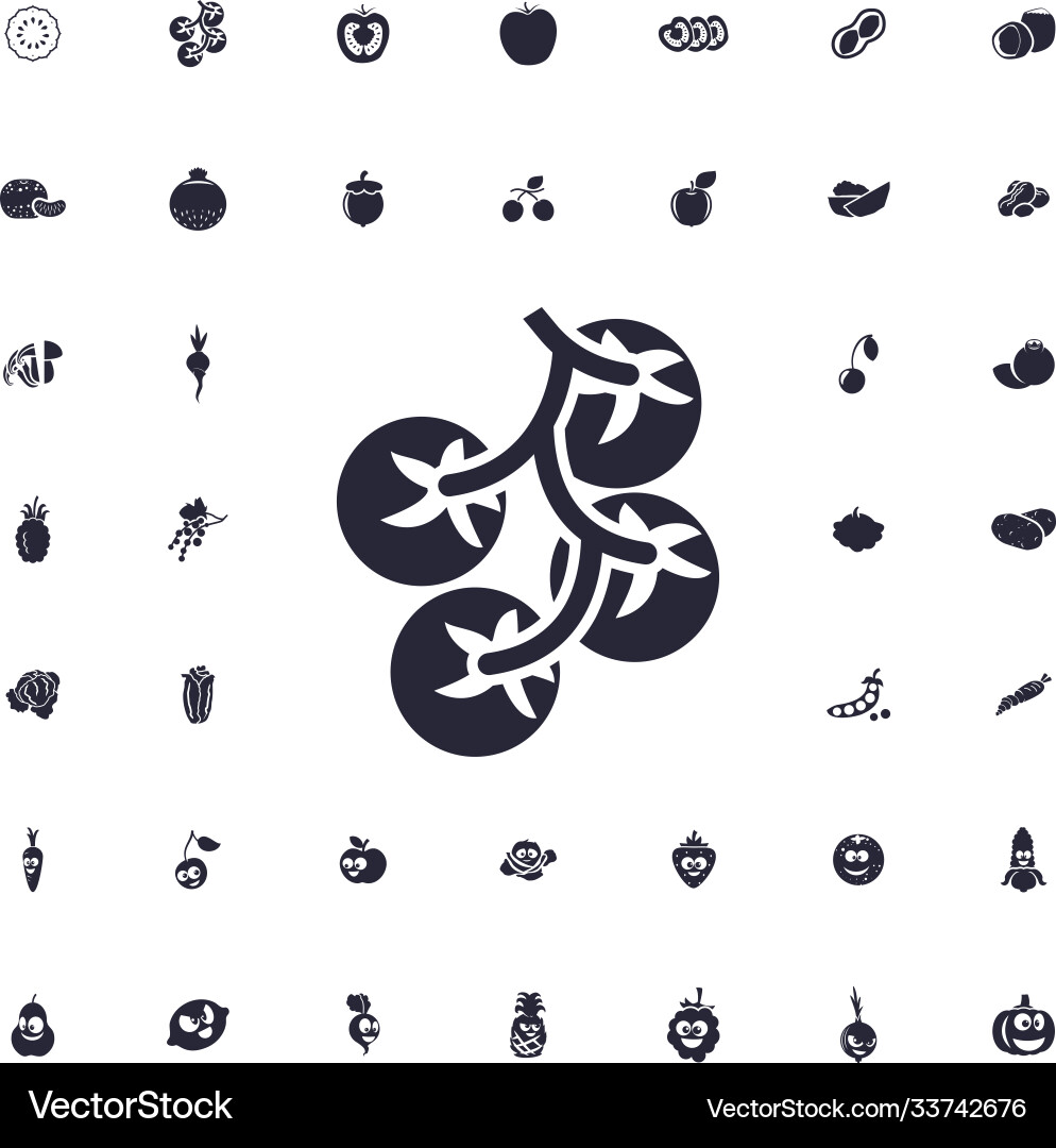 Cherry icon Royalty Free Vector Image - VectorStock