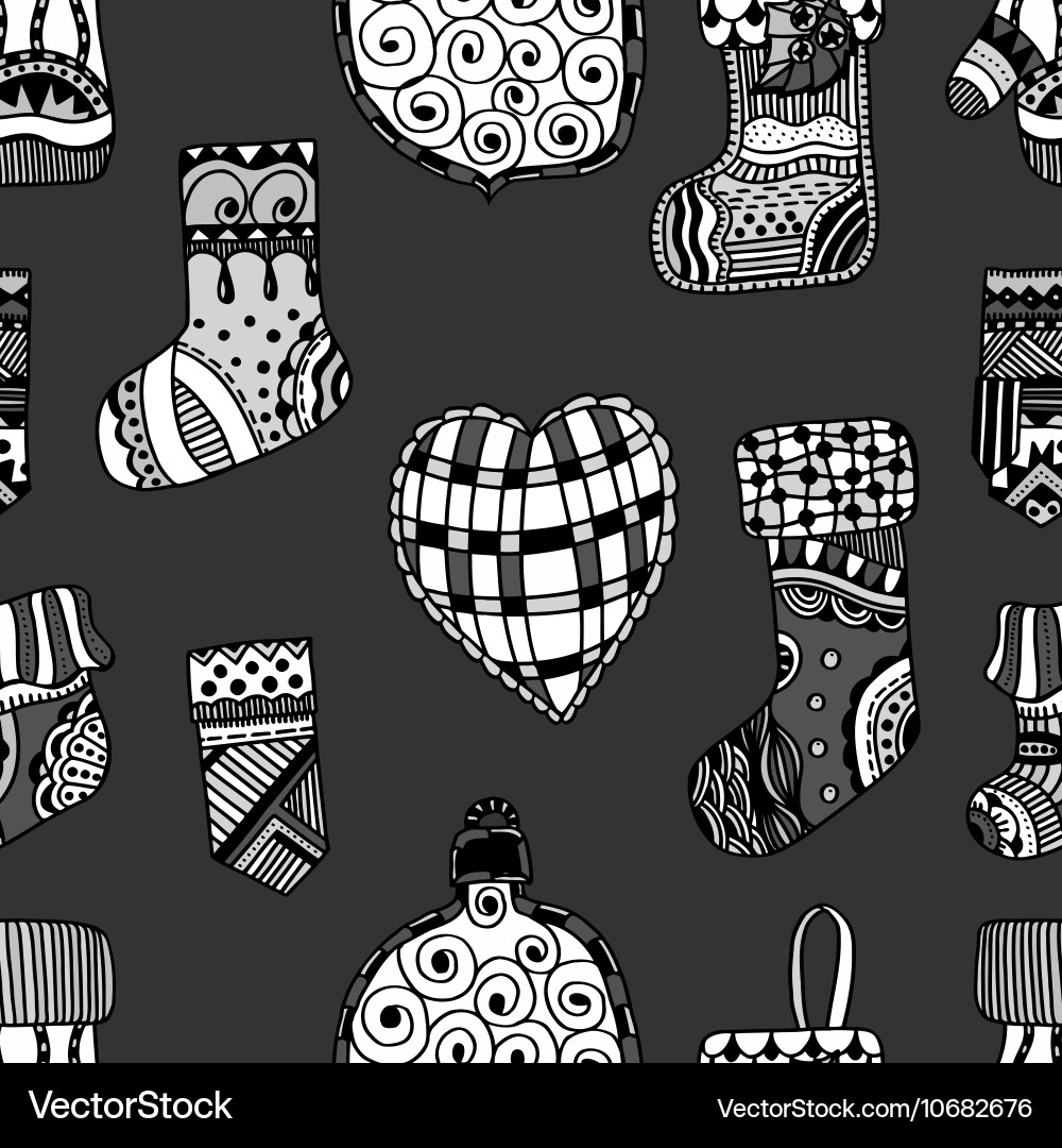 Christmas seamless pattern Royalty Free Vector Image