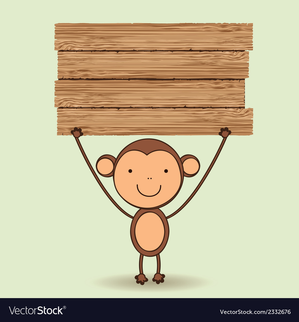 Cute monkey Royalty Free Vector Image - VectorStock