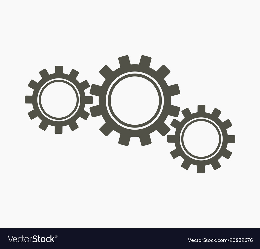 Gear icon Royalty Free Vector Image - VectorStock