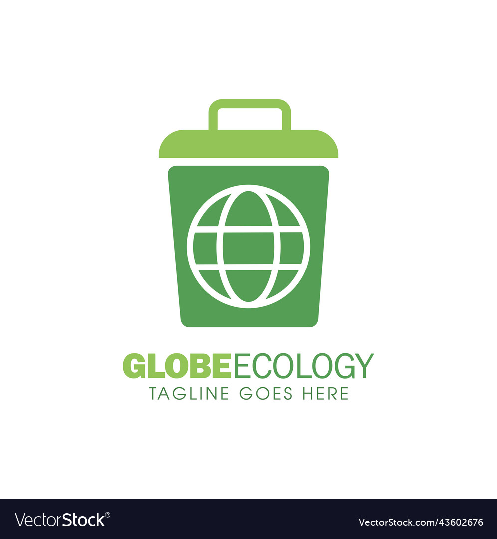 Globe earth ecology logo sign